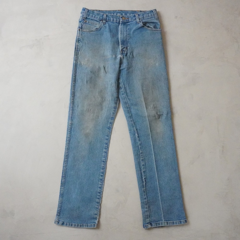 Dickies Jeans 32x32 Mens Blue Straight Leg Workwear Denim Distressed